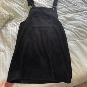 Shein black overall dress